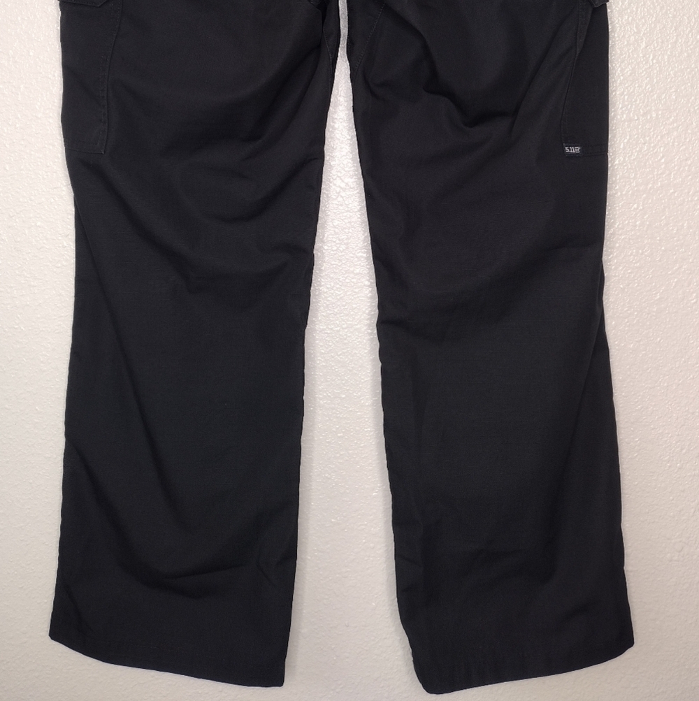 5.11 Tactical Women's Black Outdoor Work Utility Cargo Pants Sz 12 - Picture 6 of 13